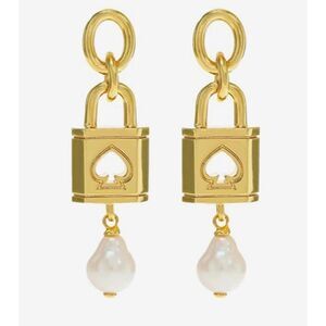 Kate Spade Gold and Pearl Earrings
